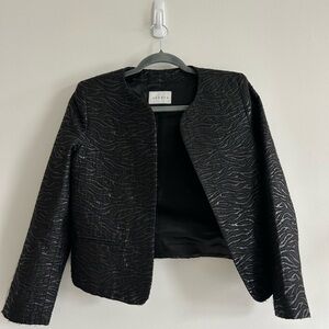 Sandro Black Patterned Women's Blazer
